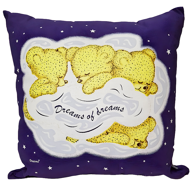 3 Teddies Glow Pillow