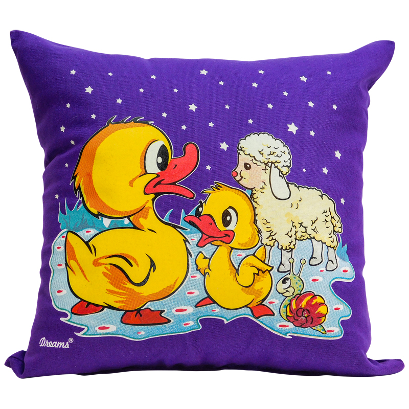 Ducks and Sheep Pillow - Glow In The Dark