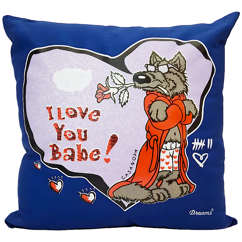 Wolf - I Love You Babe Pillow