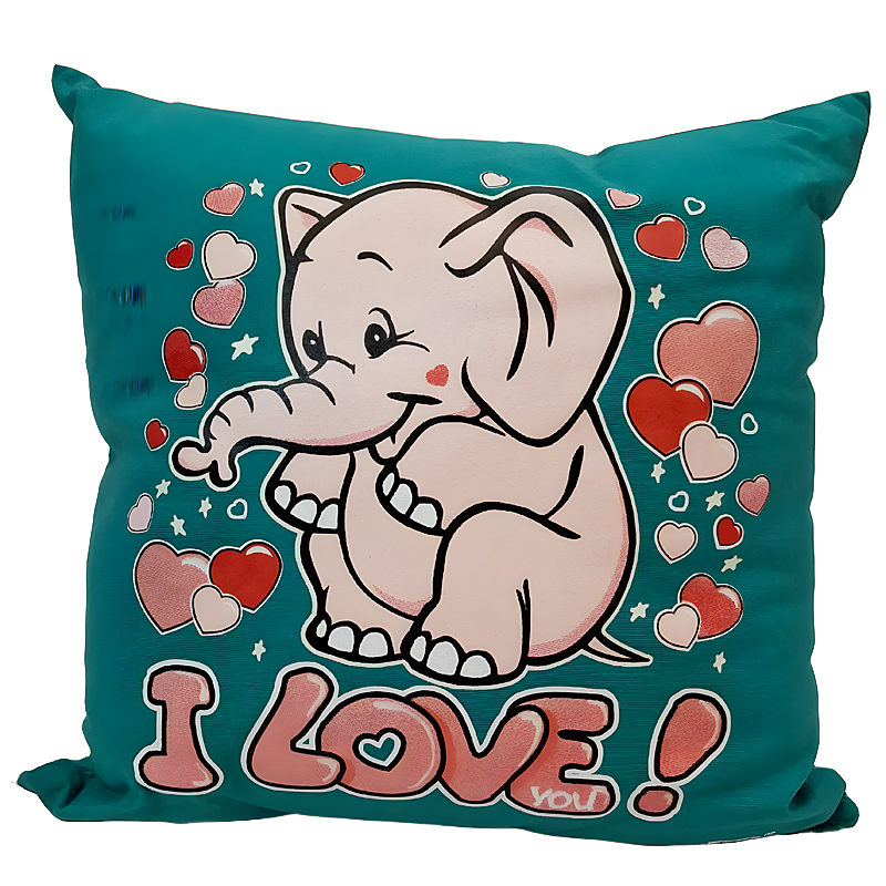 I Love You Elephant Pillow