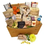 Stars in the sky Sympathy gift basket with angel