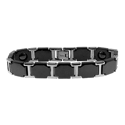Man's Bracelet Stainless Steel - Black