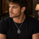 Fleur-de-Lis Pendant with Chain