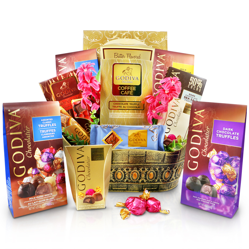 Godiva Celebrations Gift Basket for Valentine's Day