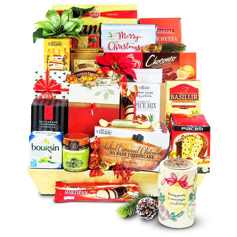 Merry Christmas Holiday Gift Baskets - Christmas Gift Baskets