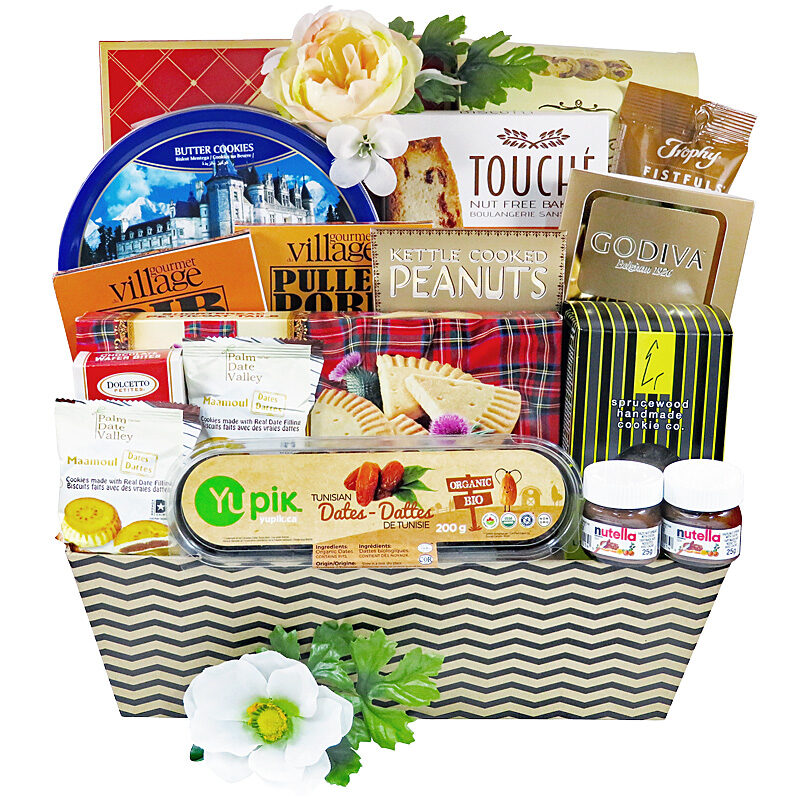 Summer's Best gift basket filled with refreshing light snacks.