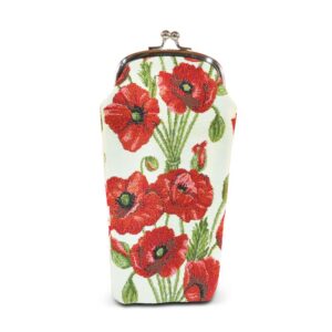 Glass Pouch poppy