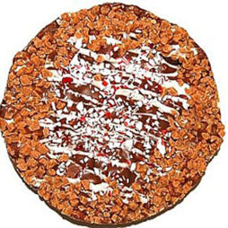 Festive Chocolate Toffee Pizza 6"