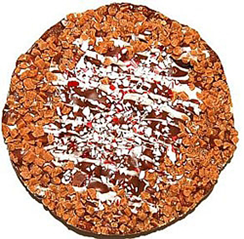 Festive Chocolate Toffee Pizza 6"