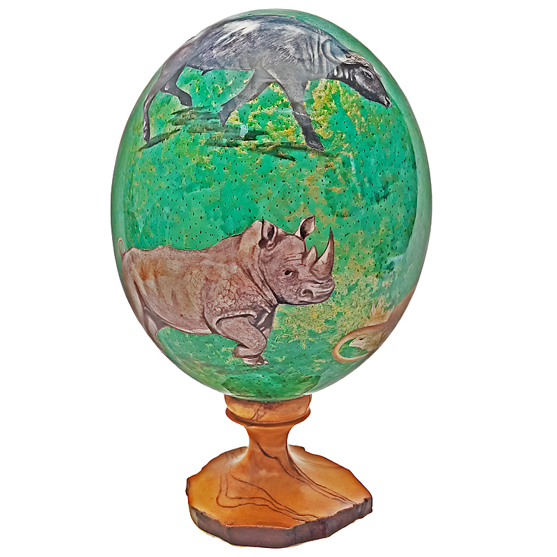 Majestic Africa Ostrich Egg- 1 piece left - Image 4