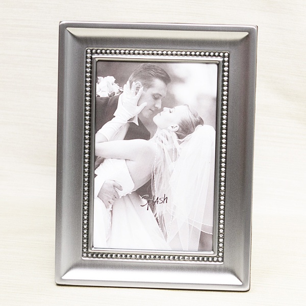 Pewter Beaded Table Frame