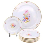 Alba Regia Cake Set Hand Painted - 21 Carat Gold Accent