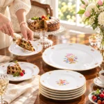 Alba Regia Cake Set Hand Painted - 21 Carat Gold Accent