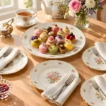 Alba Regia Cake Set Hand Painted - 21 Carat Gold Accent