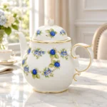 Blackberry Tea Set Fine Porcelain Hollohaza