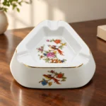 Porcelain Ashtray Paradise Bird by Hollohaza