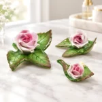 Hand painted Roses Fine Porcelain by Hollohaza