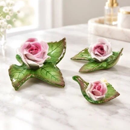 Hand painted Roses Fine Porcelain by Hollohaza