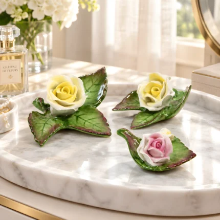 Hand painted Roses Fine Porcelain by Hollohaza