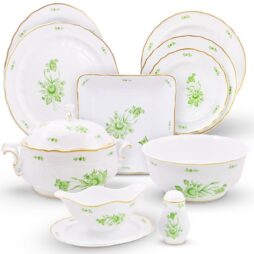 Intersica Dinner Set Hand Painted - 21 Carat Gold Accent