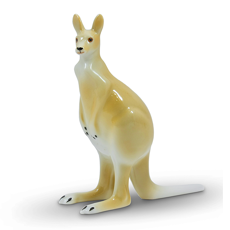 Kangaroo Porcelain Figurine