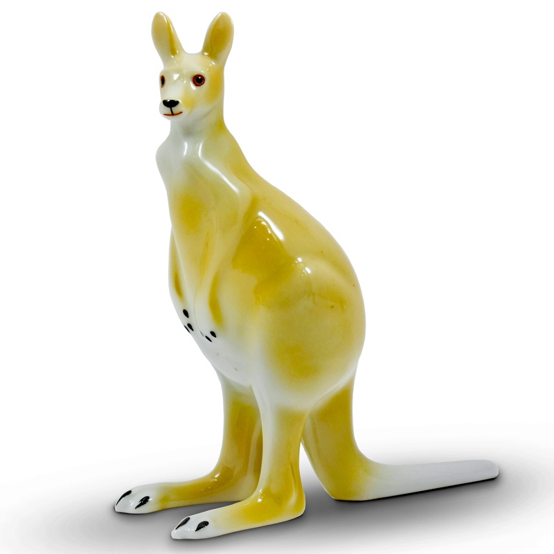 Kangaroo Porcelain Figurine
