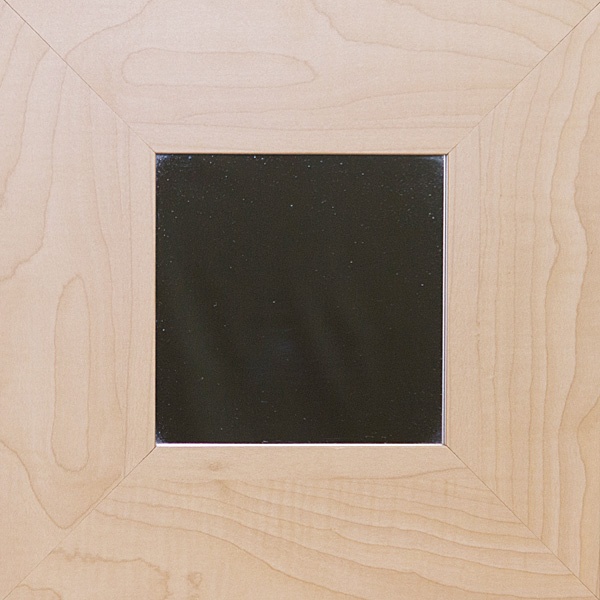 Maple Frame Square Mirror