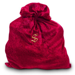 monogrammed Santa bag