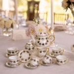 Blackberry Tea Set Fine Porcelain Hollohaza