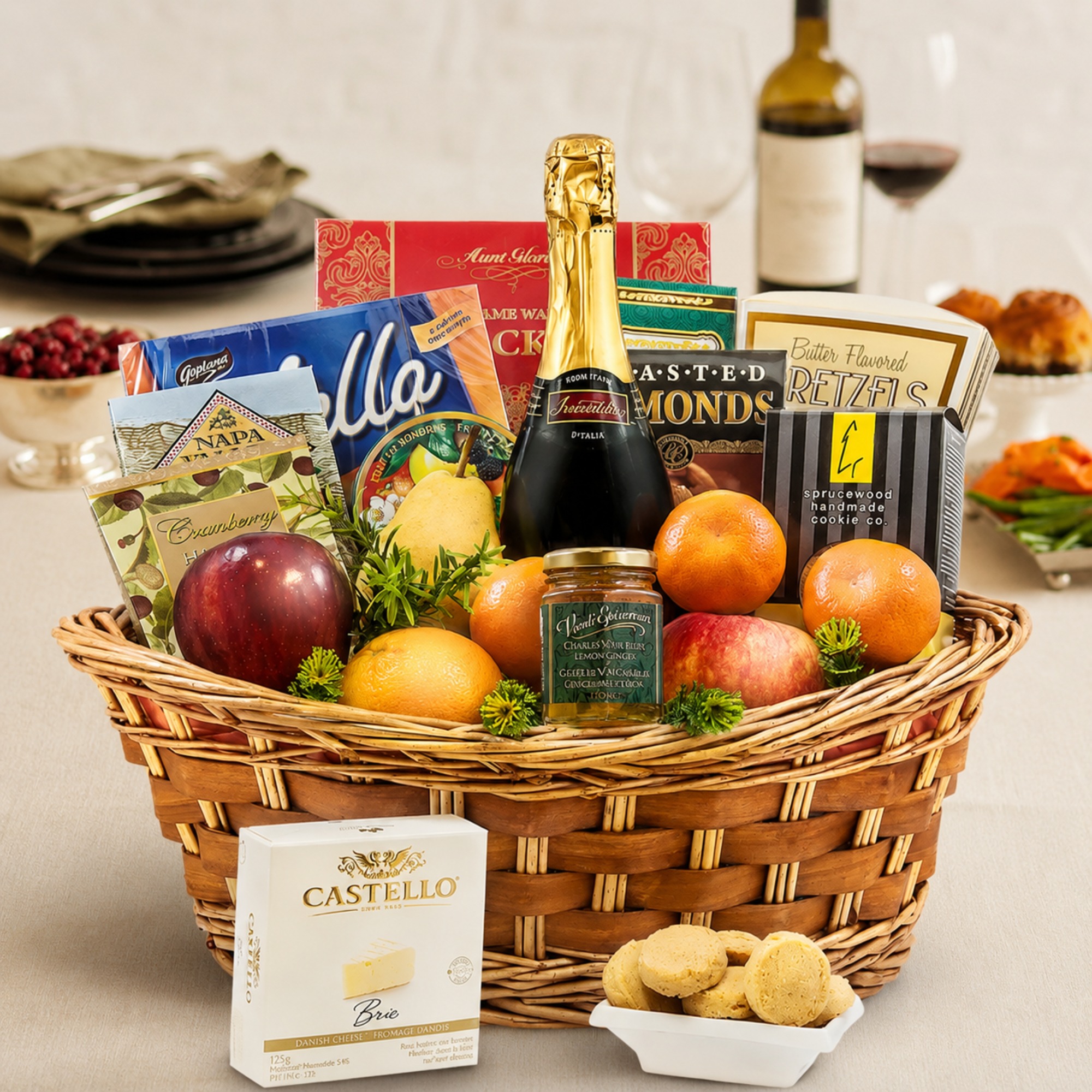 Bountiful Fruit and Cheese basket Bountiful Fruit and Cheese basket - Image 1