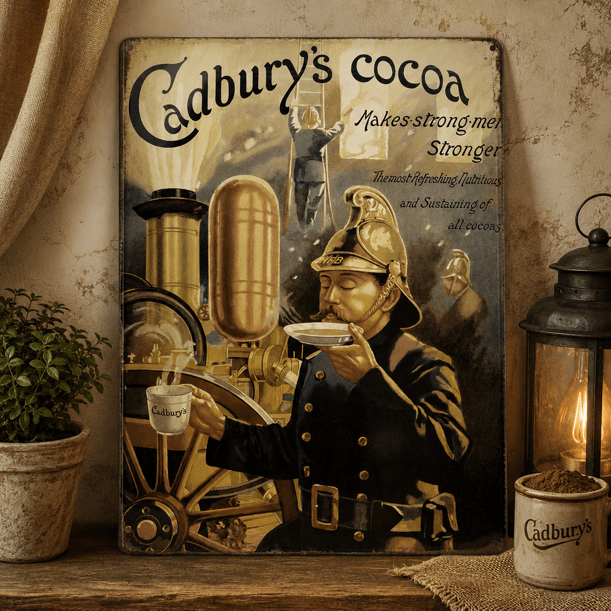 Cadbury's Cocoa Tin Sign Cadbury's Cocoa Tin Sign - Image 1