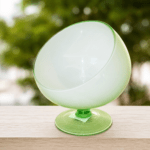 Candy Dish Light Green Glass Bowl