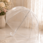 Clear White Dome Umbrella - Bubble Umbrella Canada