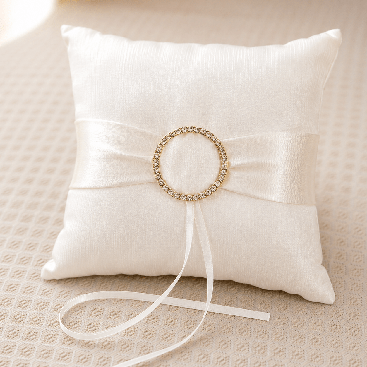 Dazzling Romance Wedding Ring Bearer Pillow Dazzling Romance Wedding Ring Bearer Pillow - Image 1