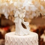 Flowing Veil Couple Figurine Cake Top