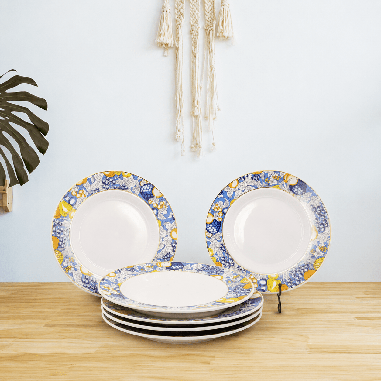 Fruits Porcelain Dinner Set – 21 Carat Gold Accent Fruits Porcelain Dinner Set - 21 Carat Gold Accent - Image 1