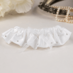 Gem Creations White Garter Wedding