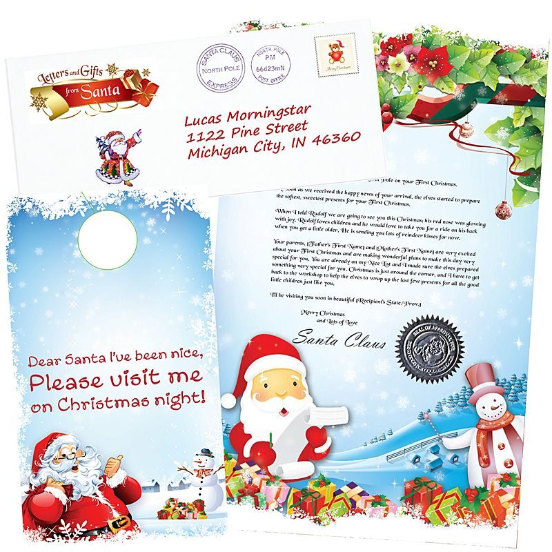Baby's First Christmas Santa Letter