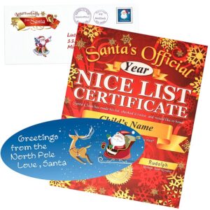 Nice List Certificate From Santa