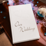 Our Wedding White Double Heart Wedding Album