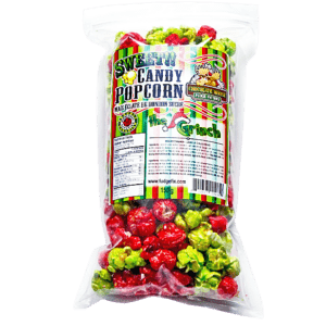 Christmas Grinch candy popcorn