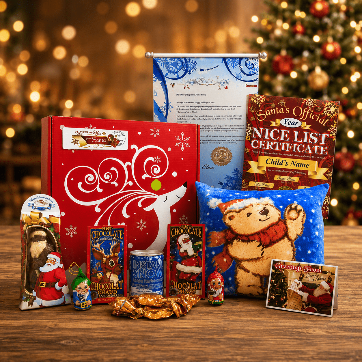 Santa’s Letter & Teddy Gift Package – Reindeer Box Santa's Letter & Teddy Gift Package - Reindeer Box - Image 1