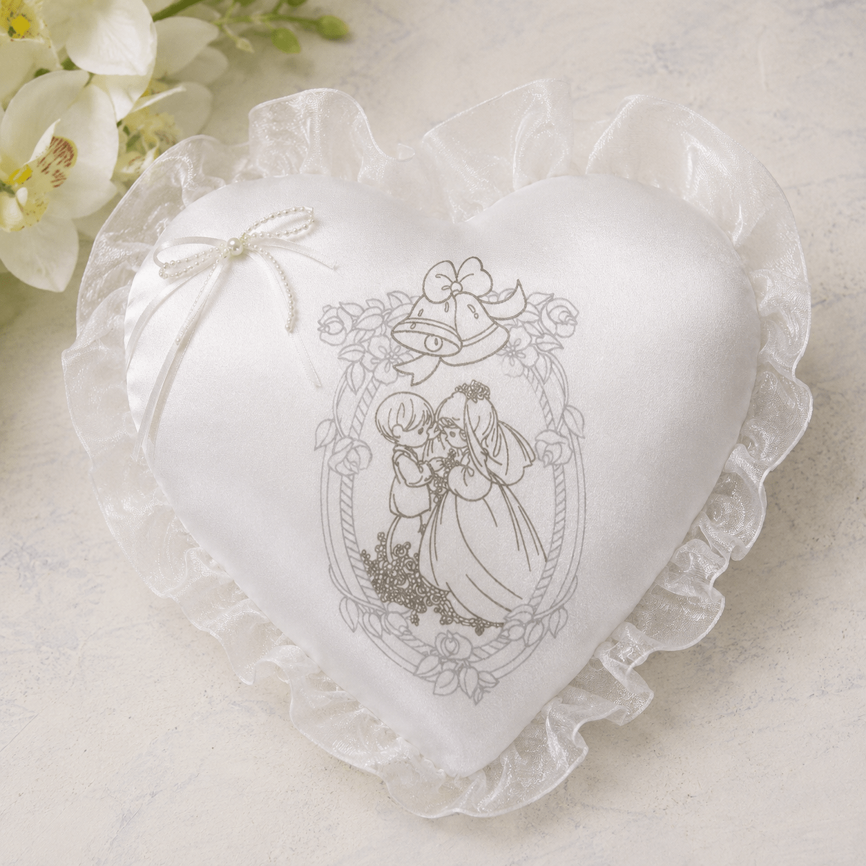 Wedding Ring Pillow Precious Moments Wedding Ring Pillow Precious Moments - Image 1