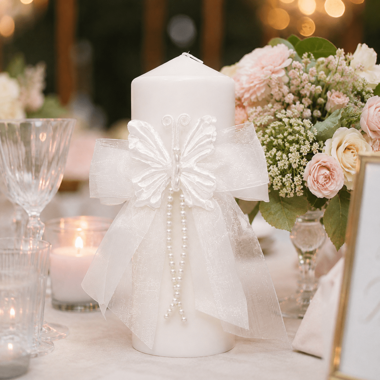 Wedding Unity Candle Butterfly Wedding Unity Candle Butterfly - Image 1
