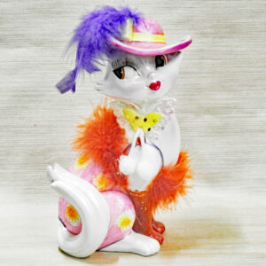 Fashionista Feline Coin Bank