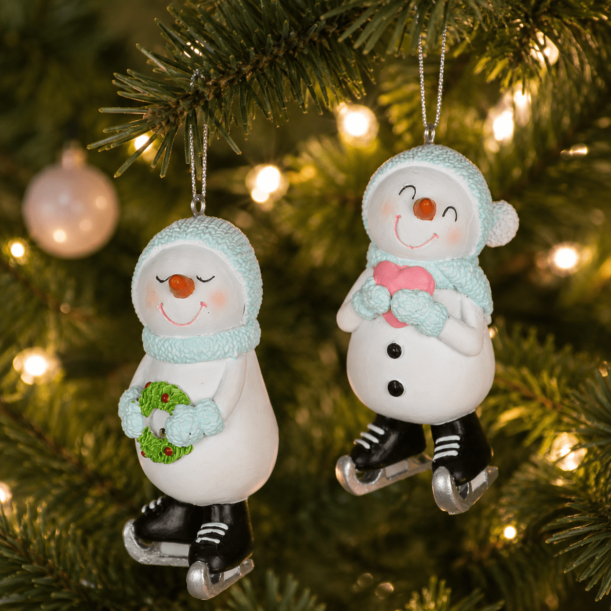Blissful Skating Snowman Ornament Blissful Skating Snowman Ornament - Image 1