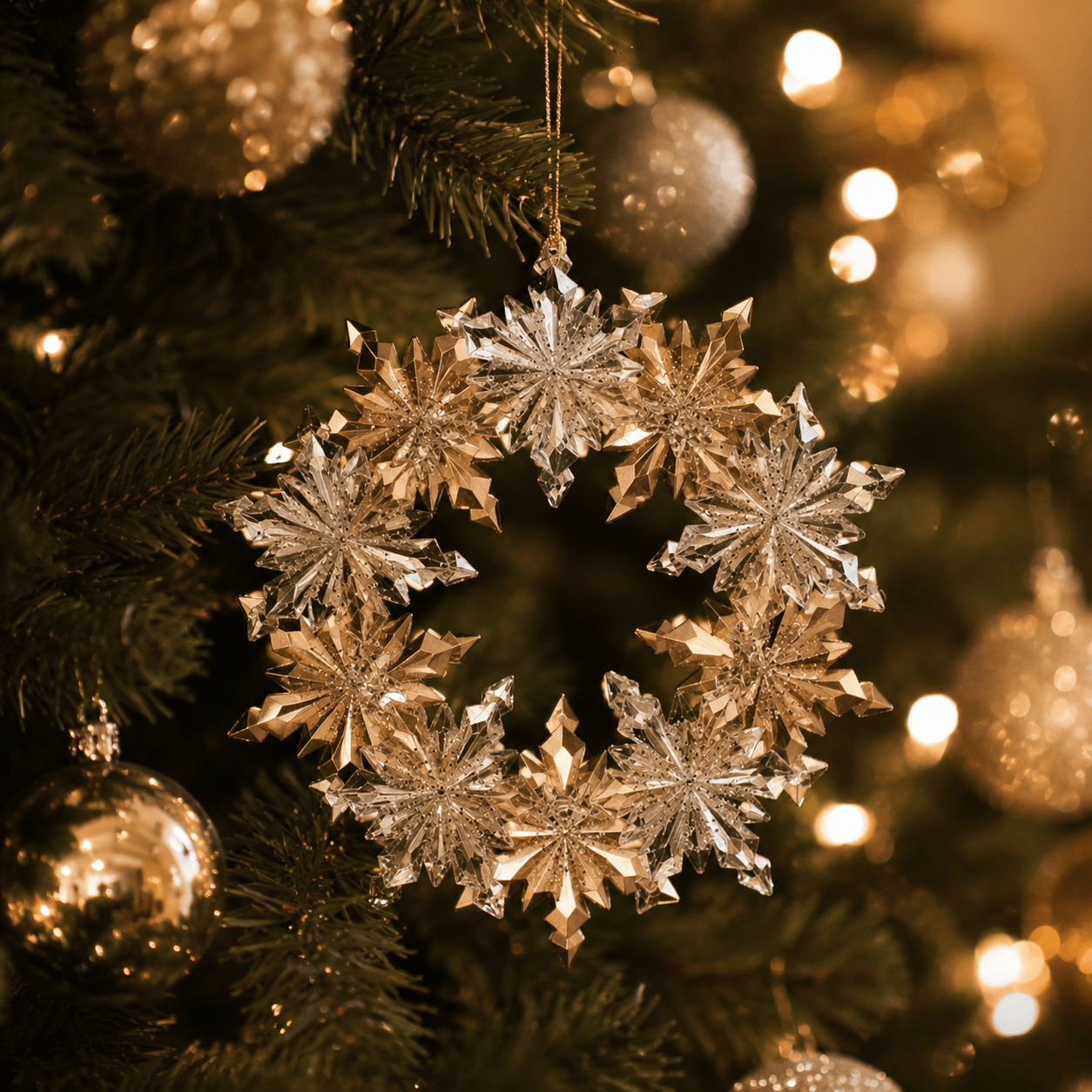 Christmas Wreath Ornament 5″ Christmas Wreath Ornament 5" - Image 1
