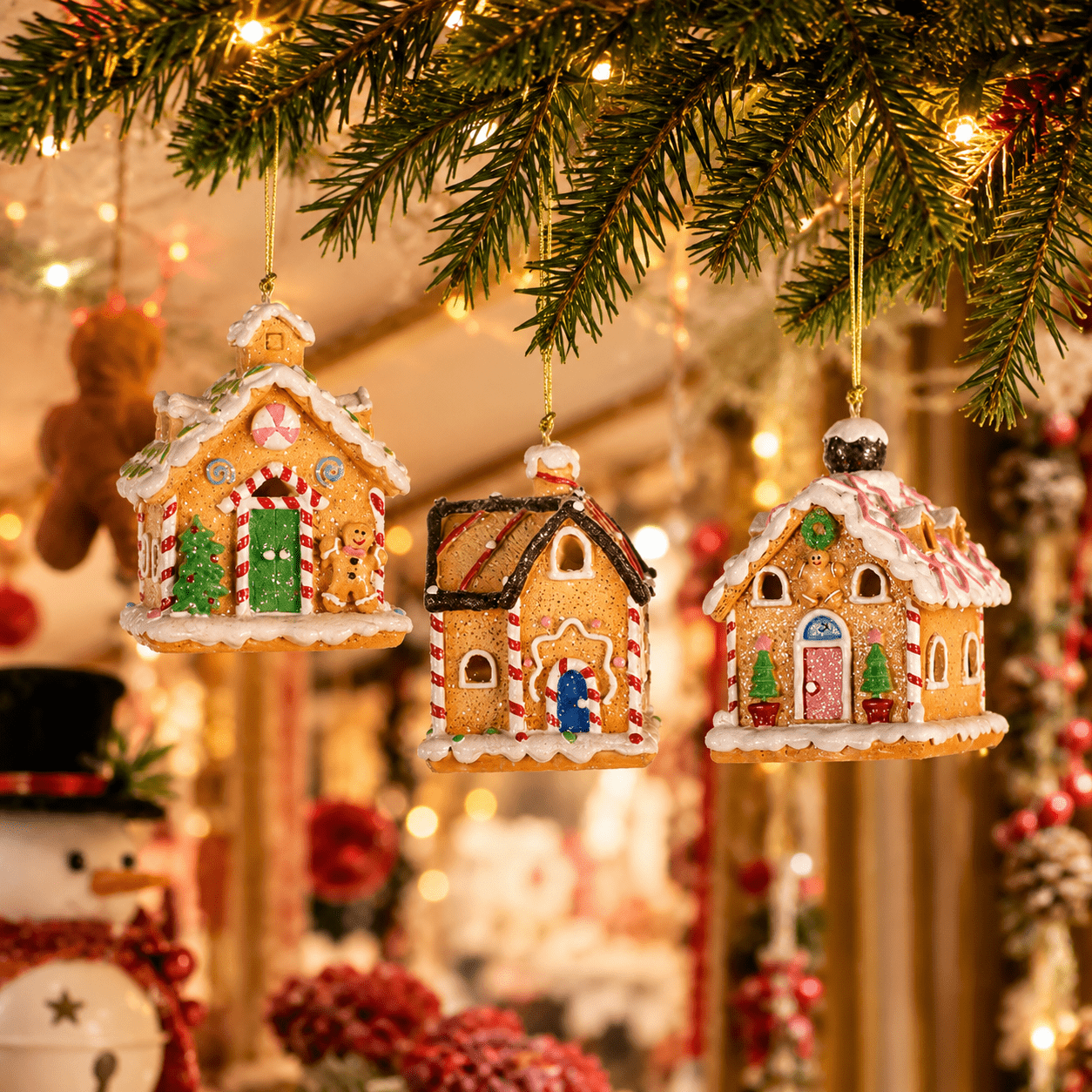 LED Gingerbread House Ornament LED Gingerbread House Ornament - Image 1