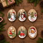 Santa / Snowman LED Ornament
