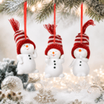 Snowman with Wool Hat